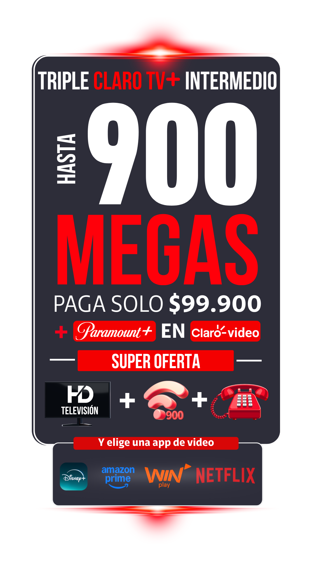 Plan Intermedio Plus de Claro Hogar